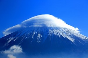 笠かぶり富士山