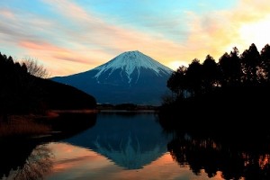 富士山夕焼け