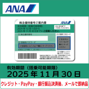 ☆☆ＡＮＡ 全日空 株主優待券 １枚 2019年11月30日搭乗分まで ＡＮＡ 全日空 株主優待券 2019年11月30日搭乗分まで